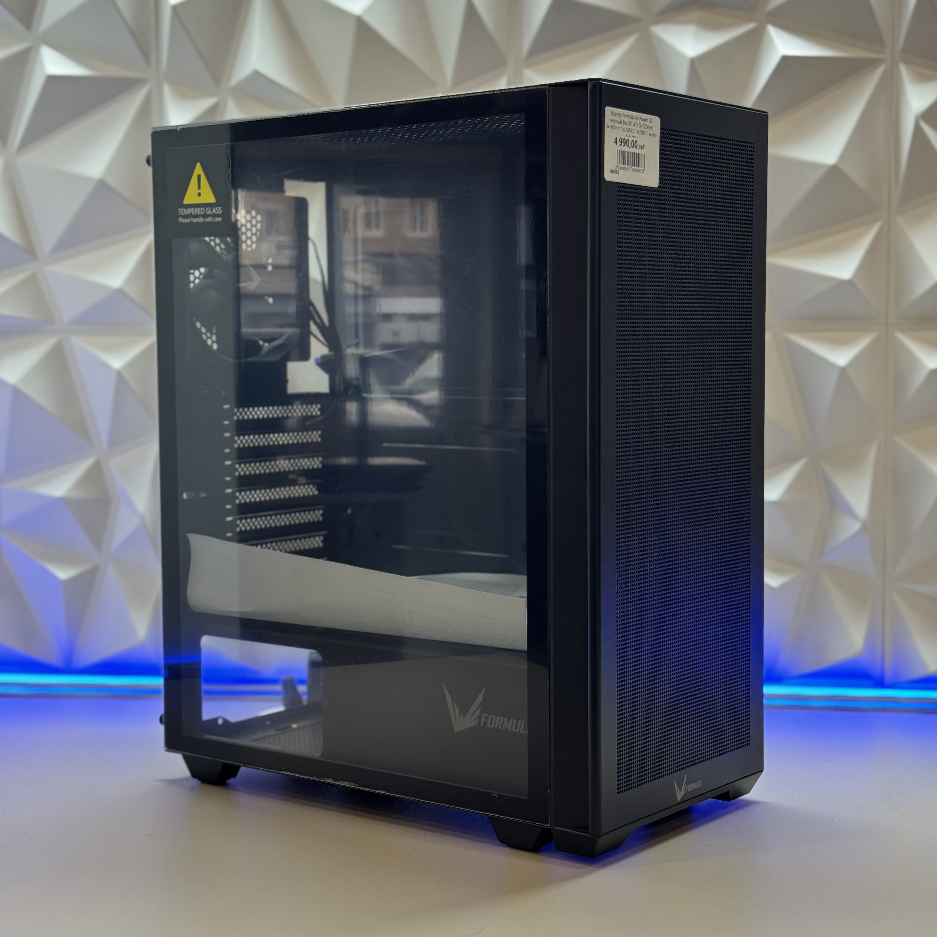 Корпус Formula Air Power G5 черный без БП ATX 5x120mm 3x140mm 1xUSB3.0 1xUSB3.1 audio bott PSU