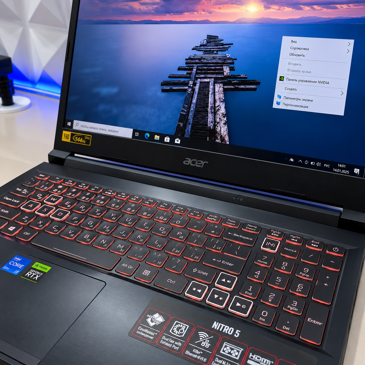 Ноутбук Acer Nitro 5 AN515-57 i7-11800H/ 16Gb DDR4/ RTX3060 6Gb/ 512Gb SSD/ 15.6"