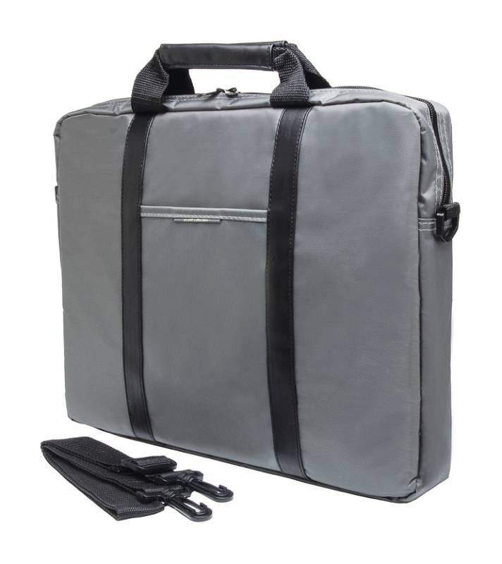 Сумка для ноутбука 15.6" PC Pet PCP-1003GR серый/черный нейлон