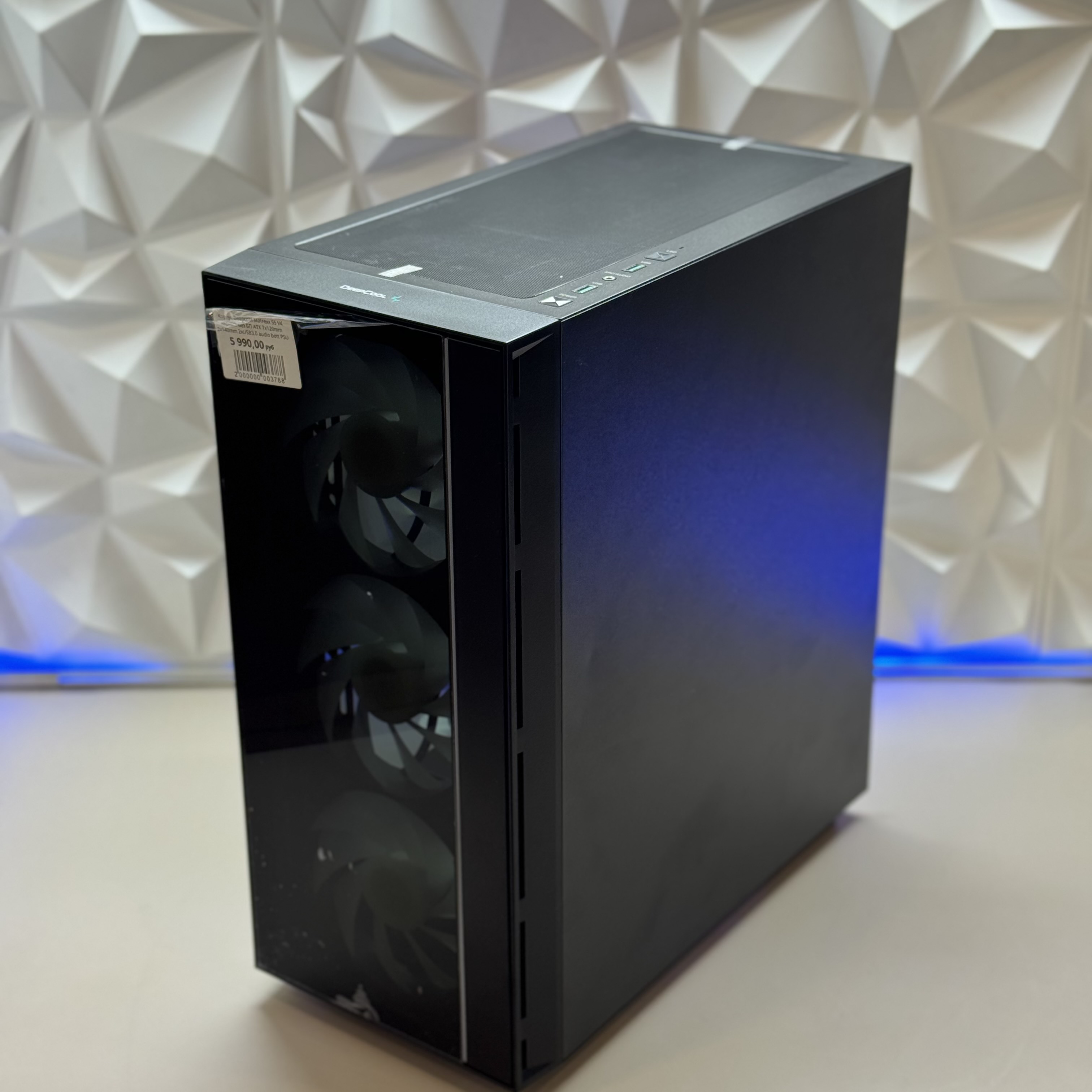 Корпус Deepcool Matrexx 55 V4 черный без БП ATX 7x120mm 2x140mm 2xUSB3.0 audio bott PSU