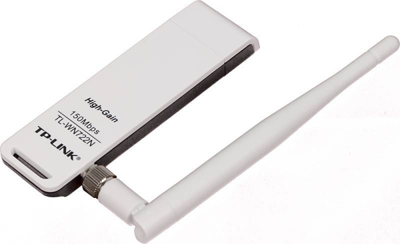 Сетевой адаптер TP-Link Wi-Fi TL-WN722N N150 USB 2.0 (ант.внеш.съем) 1ант.