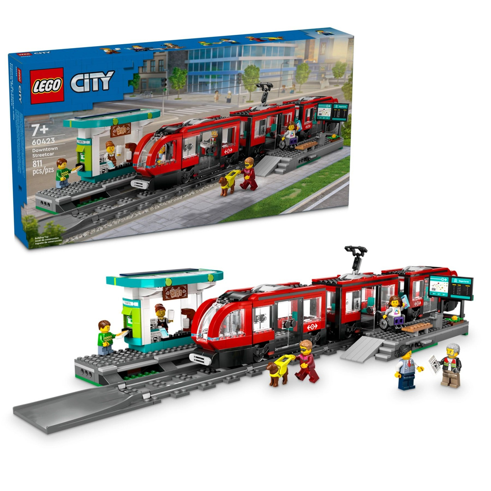 Конструктор Lego City Downtown Streetcar and Station 60423