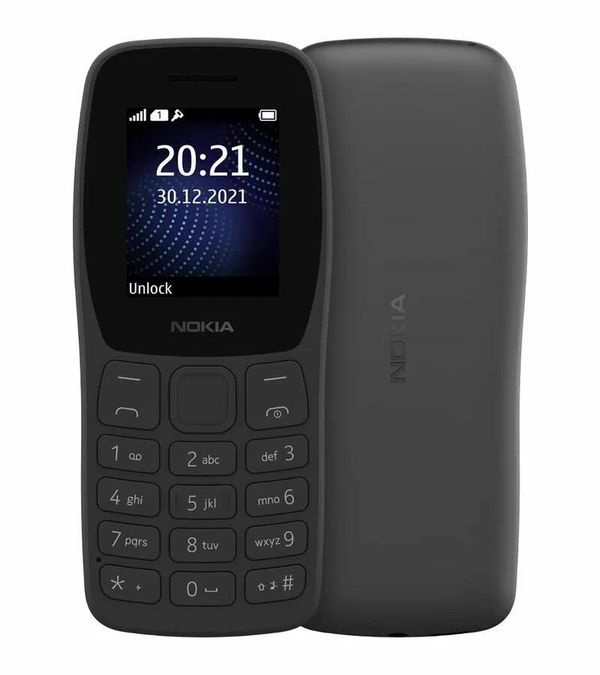 Nokia 105 SS Charcoal Black