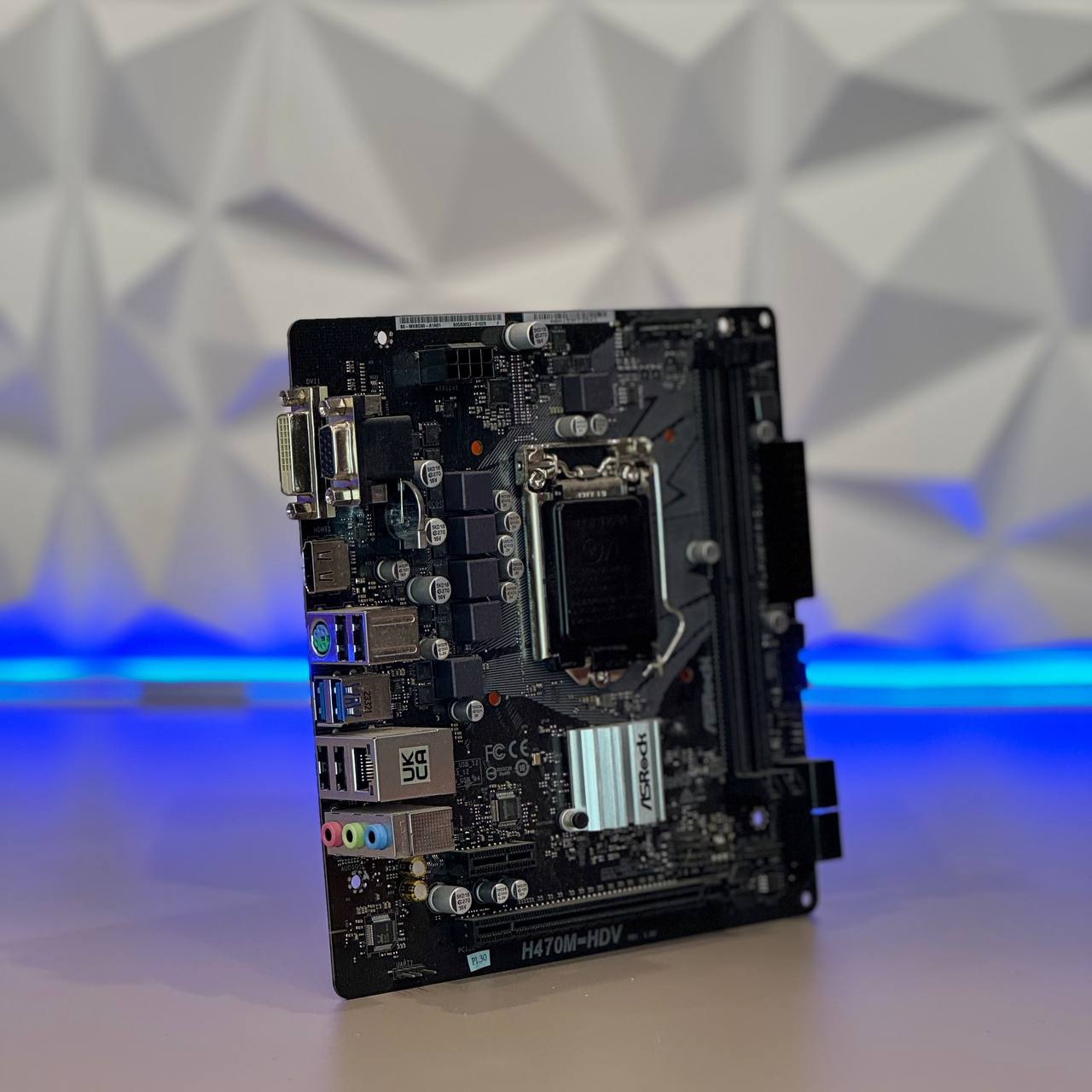 Материнская плата Asrock H470M-HDV Soc-1200 Intel H470 2xDDR4 mATX AC`97 8ch(7.1) GbLAN+VGA+DVI+HDMI