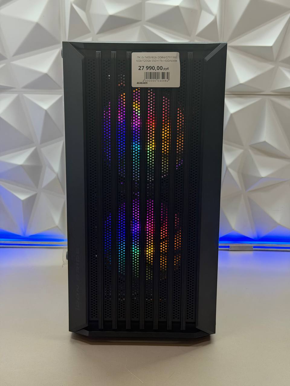 ПК i5-7400/8Gb DDR4/GTX1060 6Gb/120Gb SSD+1Tb HDD/600W