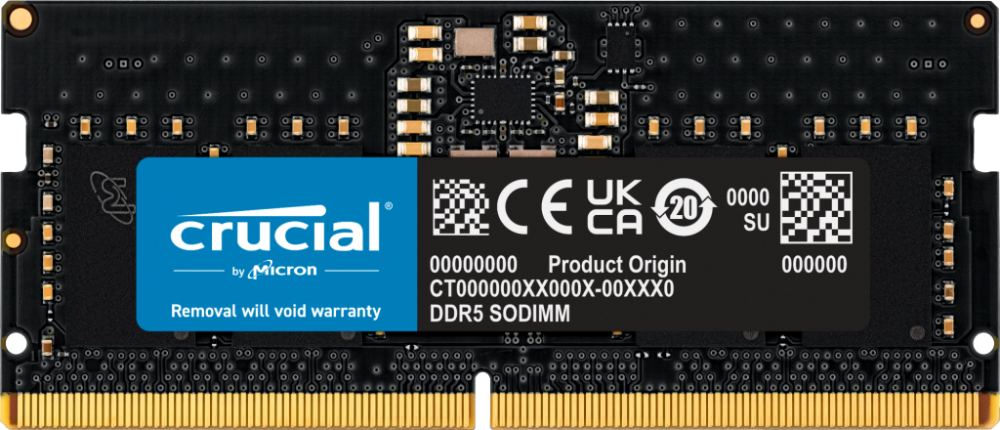 Оперативная память 8Gb DDR5 4800MHz Crucial SO-DIMM CT8G48C40S5
