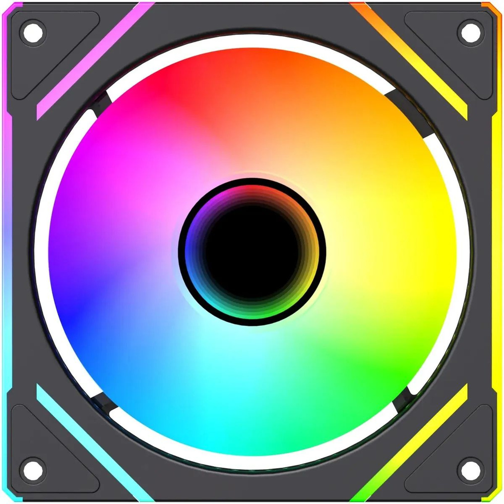 Вентилятор Bloody BD-CF120ARGB2 LCD ARGB 120х120x25 черный 4-pin (BD-CF120ARGB2-BK) Ret