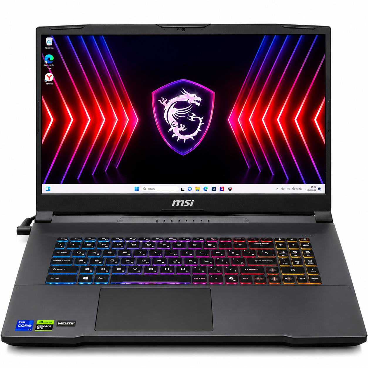 Ноутбук MSI Katana 17 HX B14WGK-052XRU i9-14900HX/RTX 5070 8Gb/16GB*2/1Tb SSD/17.3" (240Hz)