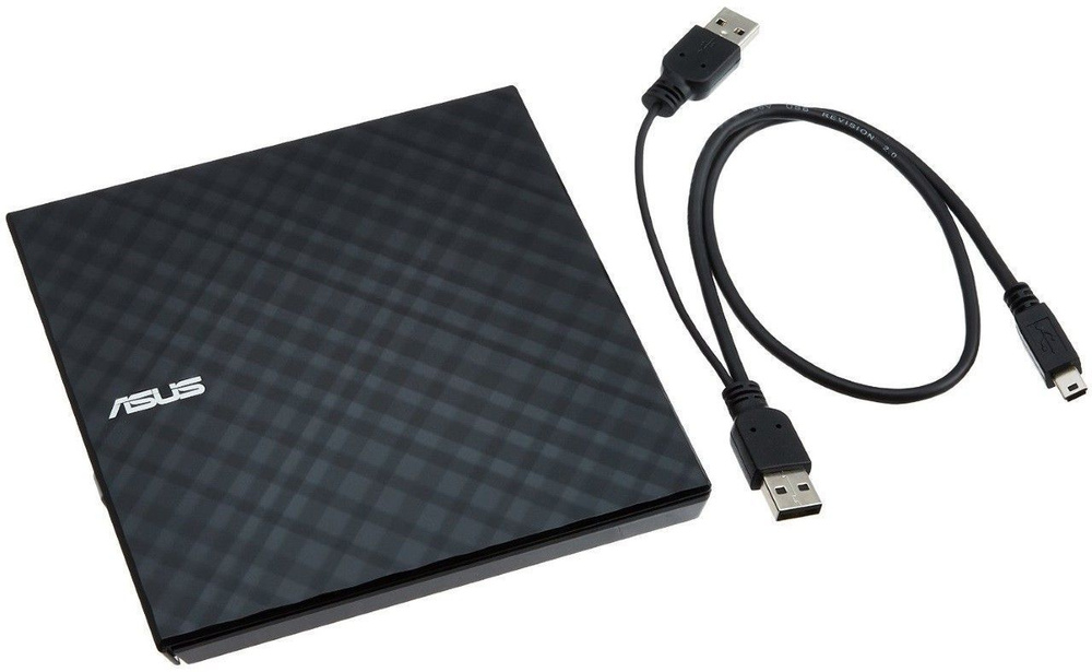 Привод Asus (SDRW-08U8M-U/BLK/G/AS) DVD-RW SDRW-08U8M-U внешний RTL черный USB Type-C ultra slim M-Disk