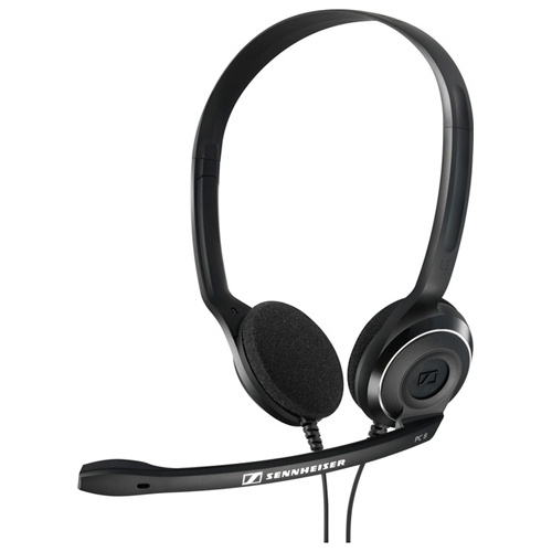 Наушники с микрофоном Sennheiser (504197) PC 8 черный 2м накладные USB