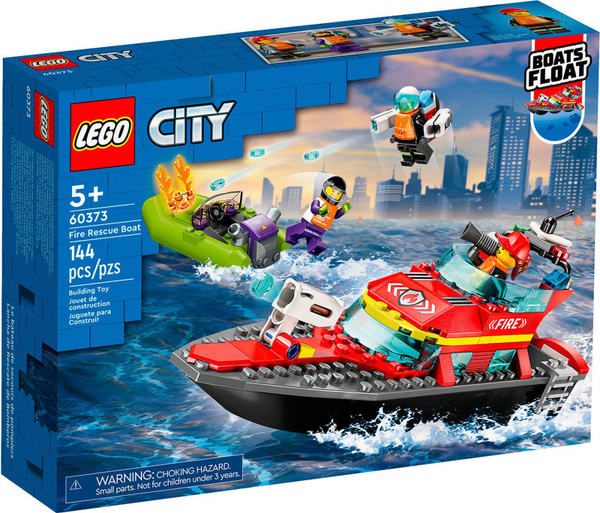 Конструктор Lego City Fire Rescue Boat 144, 5+, 60373 Конструктор Lego City Fire Rescue Boat 144, 5+, 60373