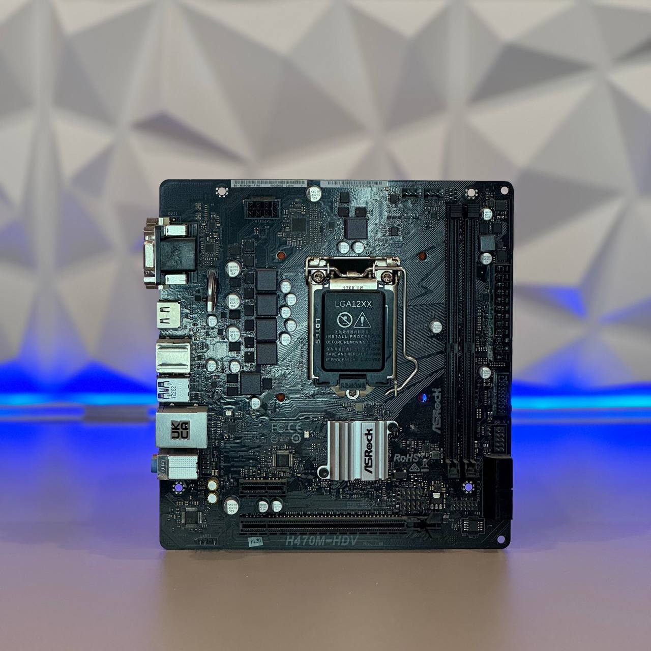 Материнская плата Asrock H470M-HDV Soc-1200 Intel H470 2xDDR4 mATX AC`97 8ch(7.1) GbLAN+VGA+DVI+HDMI