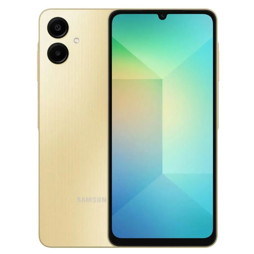 Смартфон Samsung Galaxy A06 SM-A065F 64Gb 4Gb золотистый 3G 4G 2Sim 6.7" IPS 720x1600 And14 50Mpix 8