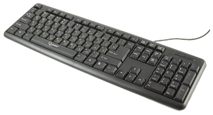 Клавиатура проводная Gembird KB-8320U-BL, USB, черный