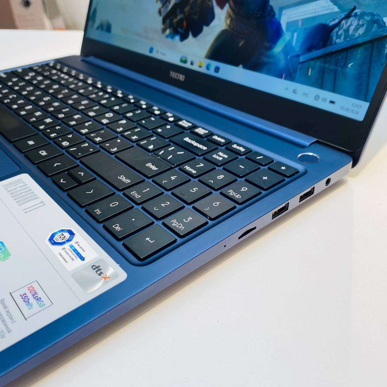 Ноутбук Tecno Megabook T1 15.6" i5 1035G1/16Gb DDR4/512Gb SSD/Intel UHD Graphics/Windows 11 Home/синий