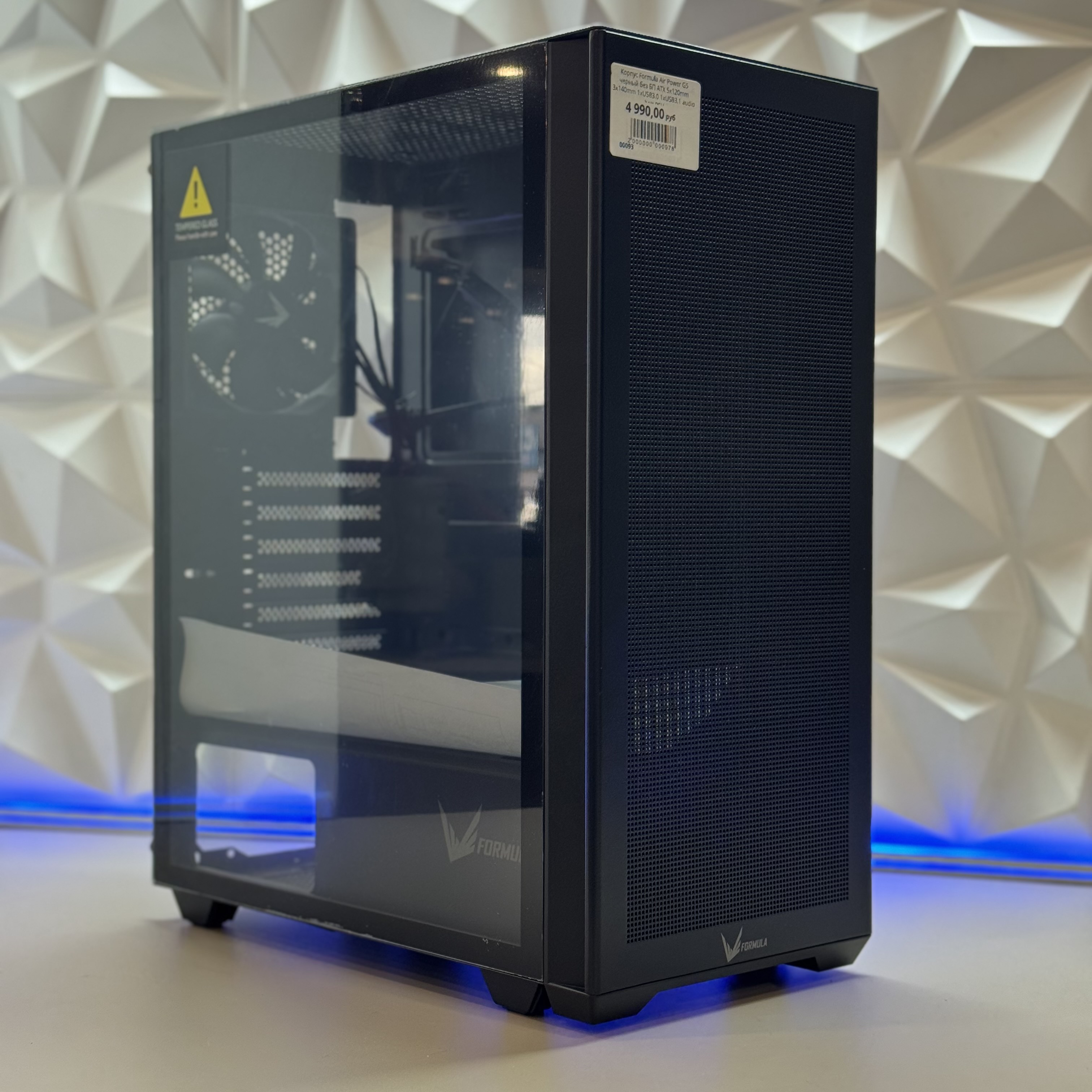 Корпус Formula Air Power G5 черный без БП ATX 5x120mm 3x140mm 1xUSB3.0 1xUSB3.1 audio bott PSU