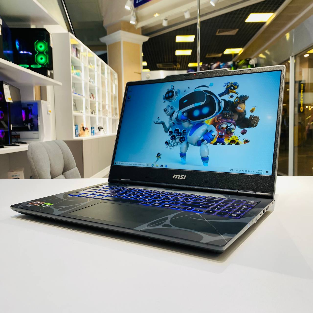 Ноутбук MSI Cyborg A15 AI B2HWEKG-208XBY Ryzen 5 240/RTX5050 8Gb/8GB*2/512Gb SSD/15.6" (144Hz)
