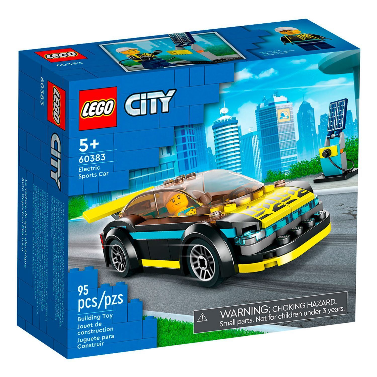 Конструктор Lego City Electric Sports Car 95, 5+, 60383 Конструктор Lego City Electric Sports Car 95, 5+, 60383