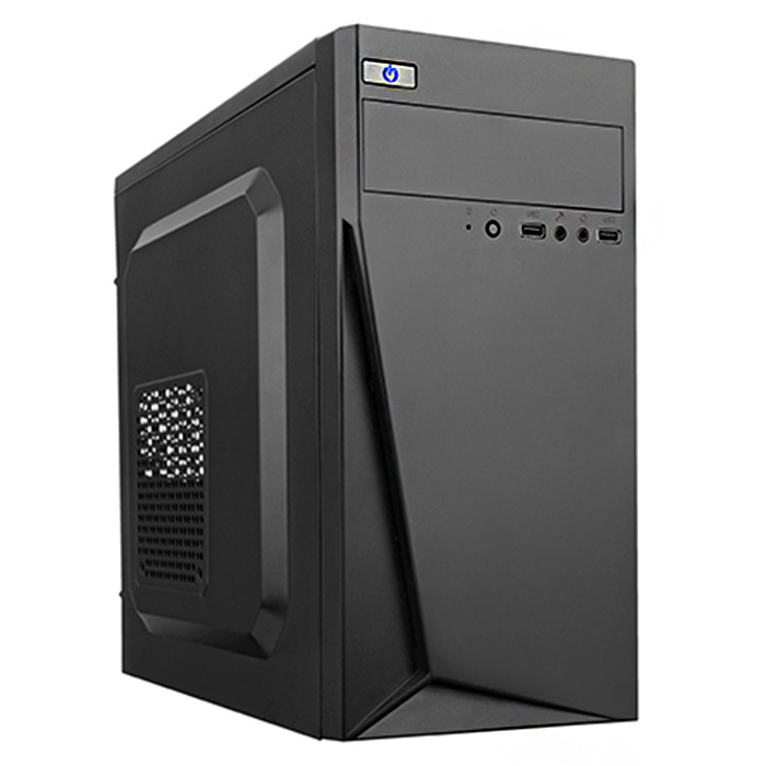 Корпус LinkWorld VC-13M171 черный без БП mATX 1x80mm 1x120mm 2xUSB2.0 audio