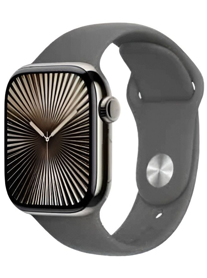 Смарт-часы Apple Watch Series 10 A3001 42мм OLED титан/серый Sport Band р.бр.:150-200мм (MWXE3ZP/A)