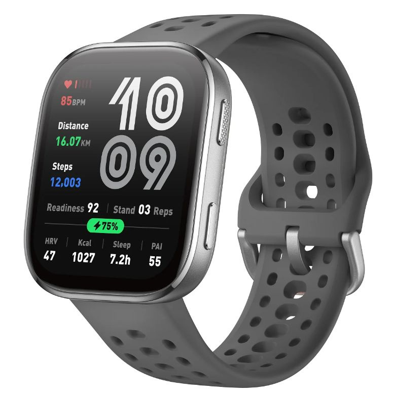 Смарт-часы Amazfit Bip 6 A2435 1.97" AMOLED серый р.бр.:130-195мм (6970100378269)