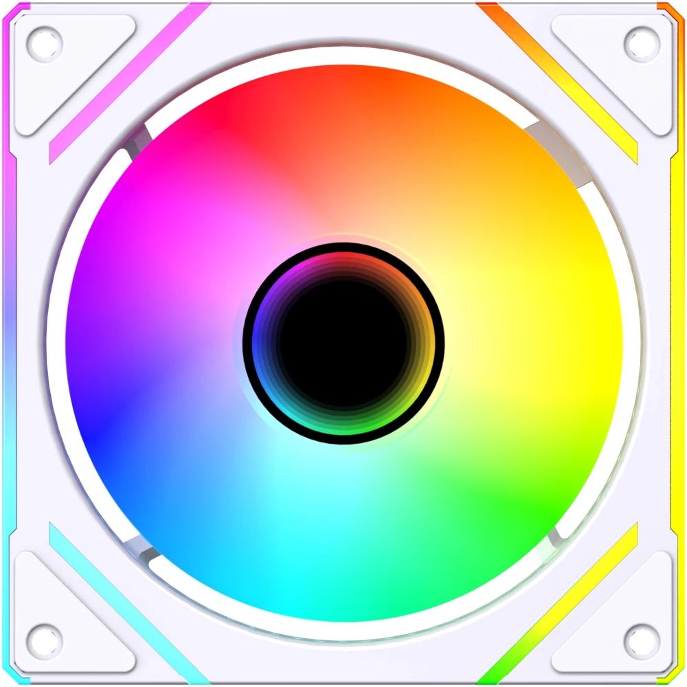 Вентилятор Bloody BD-CF120ARGB2 LCD ARGB 120х120x25 белый 4-pin (BD-CF120ARGB2-WH) Ret