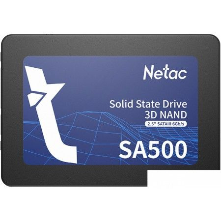 Накопитель SSD Netac SA500, 256Gb, SATA III, 2.5", R/W 520/450 (Новый)