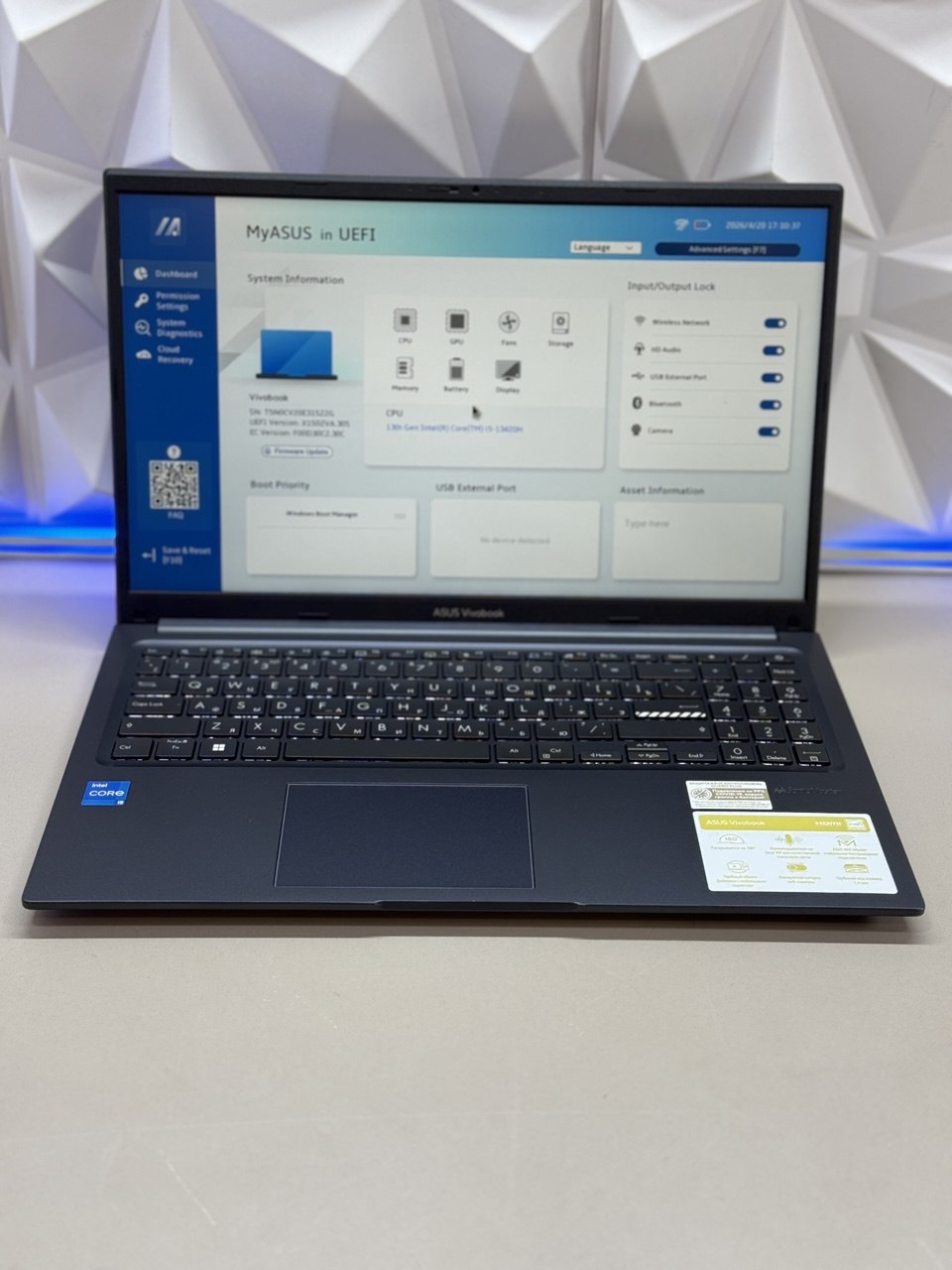 Ноутбук Asus VivoBook X1502VA-BQ443 i5 13420H/16Gb/SSD512Gb/15.6"