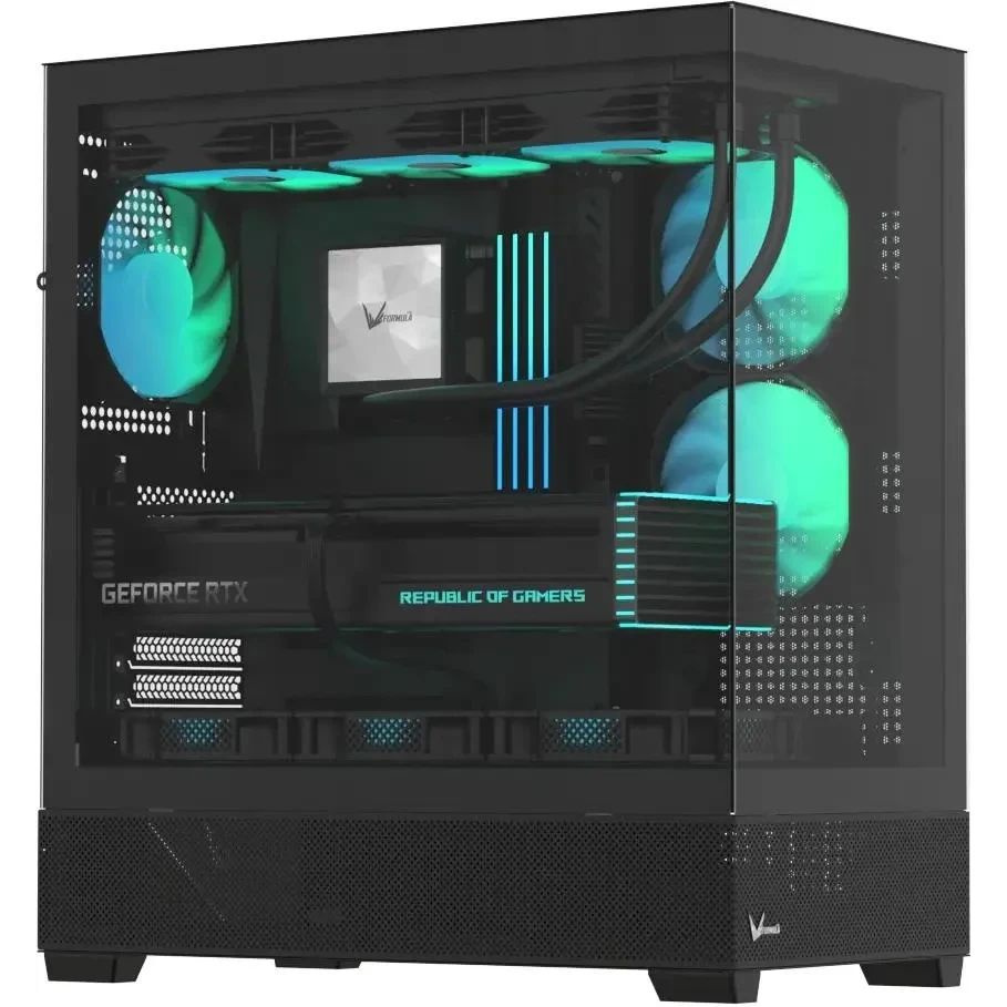Корпус Formula Crystal Z2 V2 Black, Midi-Tower, чёрный