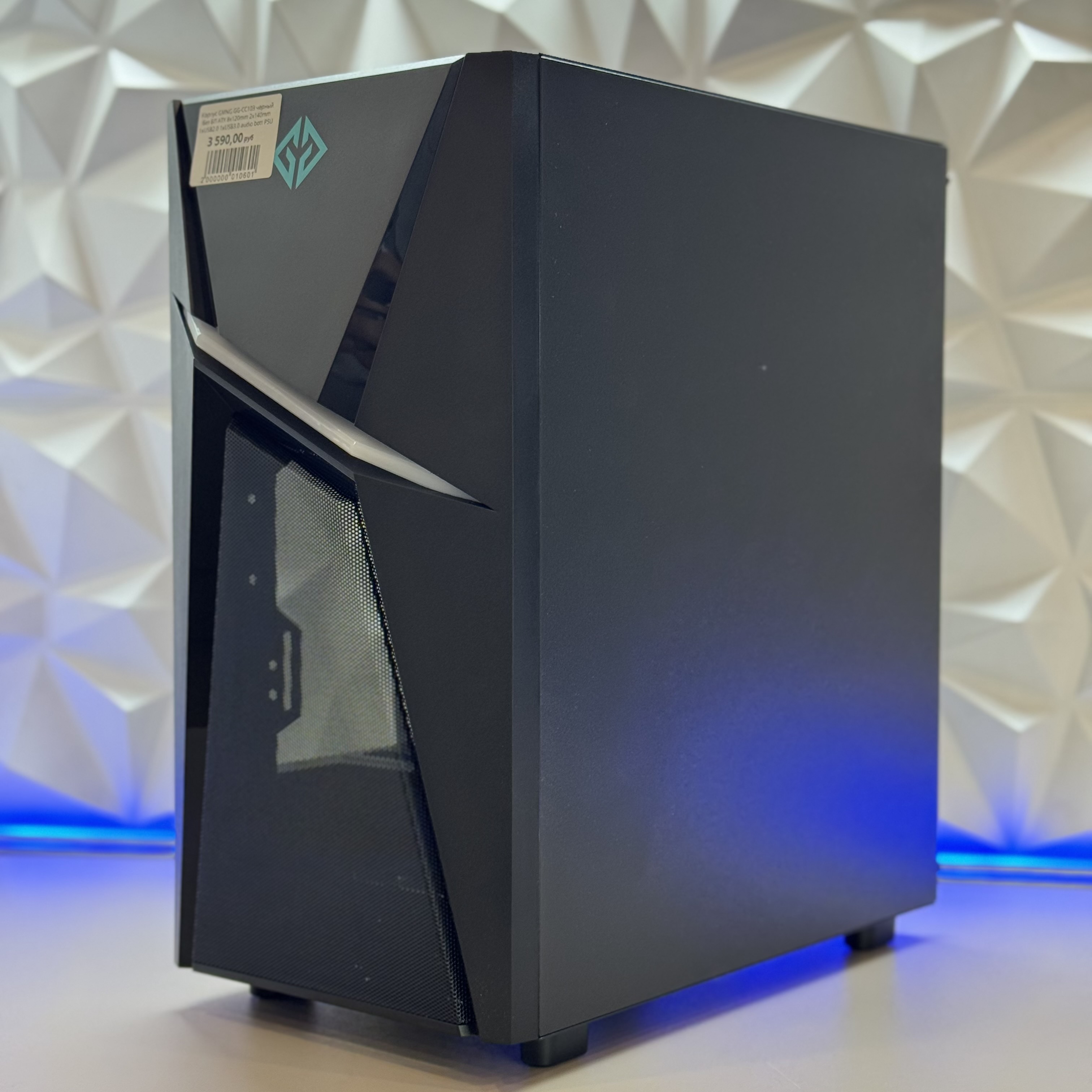 Корпус GMNG GG-CC103 черный без БП ATX 8x120mm 2x140mm 1xUSB2.0 1xUSB3.0 audio bott PSU