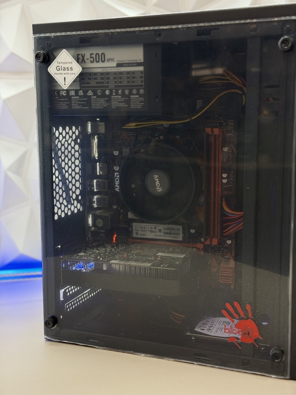 ПК R3-2200G/8Gb DDR4/GTX1050 2Gb/128Gb SSD+500Gb HDD/500W