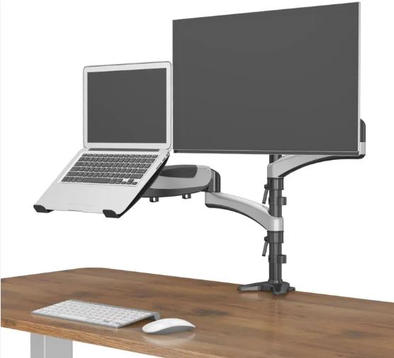Кронштейн Cactus CS-VM-LH08-BK для монитора/ноутбука черный 13"-32" макс.16кг настольный поворот и наклон
