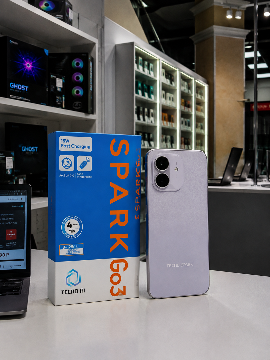 Tecno Spark Go 3 4/128Gb Purple (Новый)