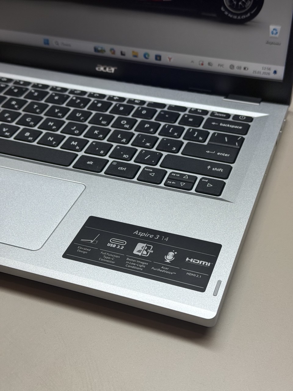 Ноутбук Acer Aspire 3 A314-42P-R3RD Ryzen 7 5700U/8Gb/SSD1Tb/14"/IPS/WUXGA/noOS/silver