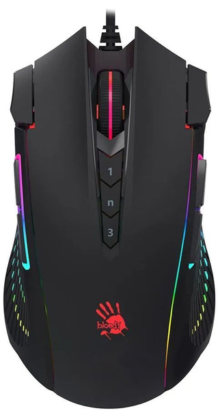 Мышь A4Tech Bloody J90s черный оптич. 8000dpi USB 12but (J90S BLACK ACTIVATED)
