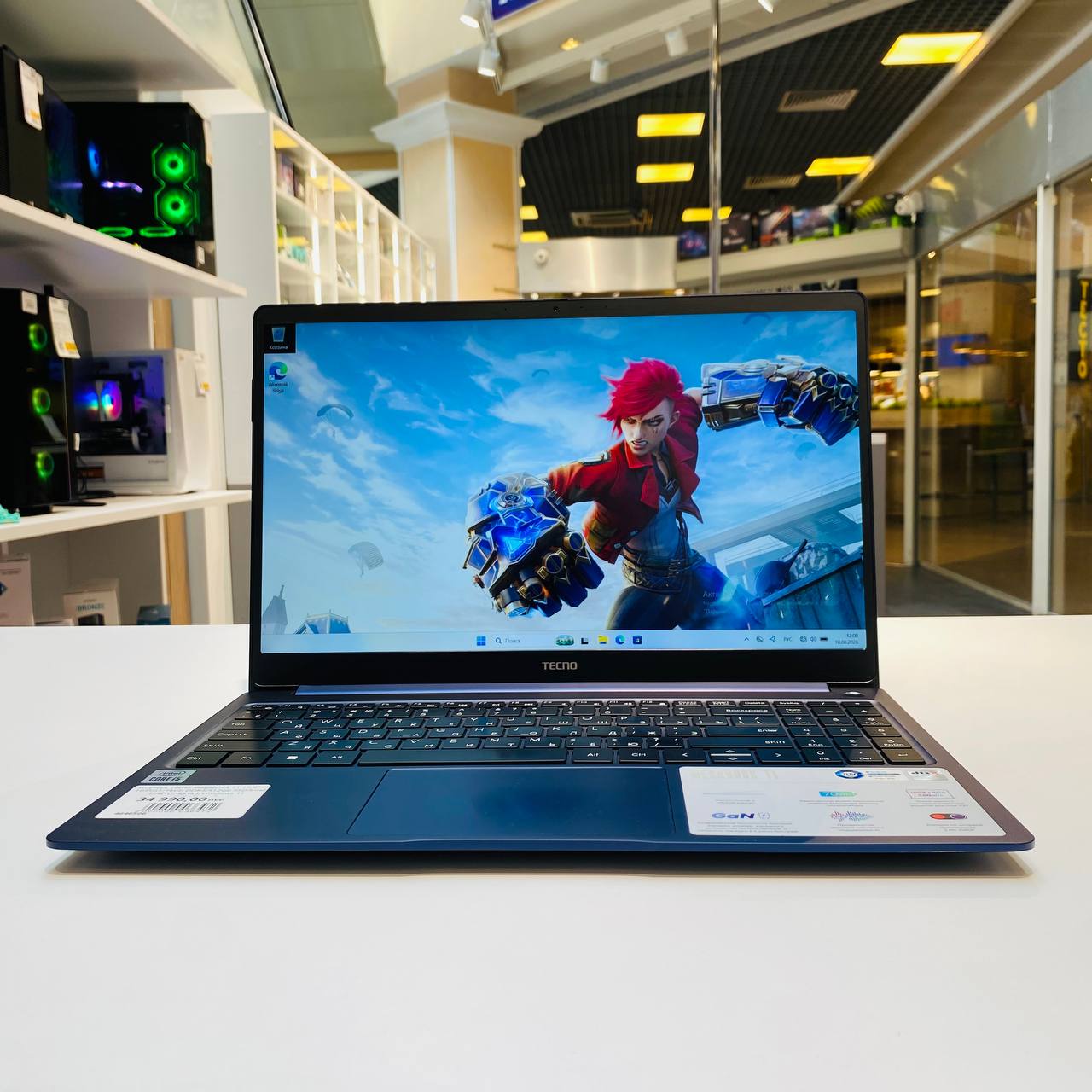 Ноутбук Tecno Megabook T1 15.6" i5 1035G1/16Gb DDR4/512Gb SSD/Intel UHD Graphics/Windows 11 Home/синий