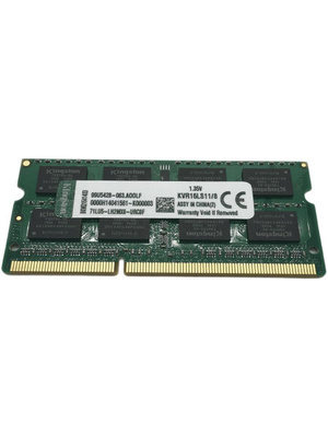 Оперативная память DDR3L 8Gb Kingston ValueRAM, 1x8 Gb, 1333 MHz, CL7, SO-DIMM