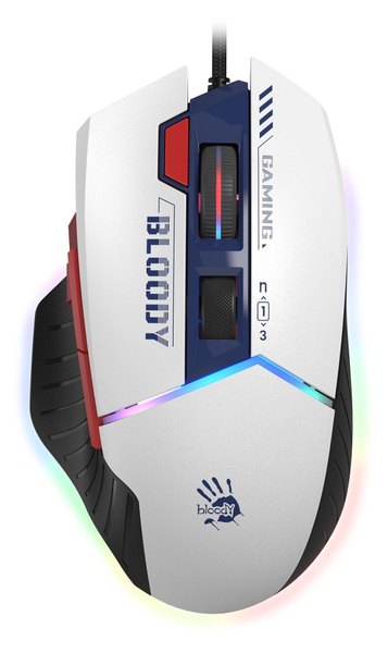 Мышь A4Tech Bloody W95 Max Sports синий/белый оптич. 12000dpi USB 10but (W95 MAX SPORTS NAVY)