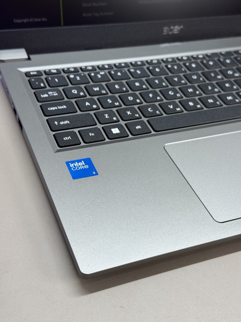 Ноутбук Acer Aspire Lite AL15-33P-38AY Core 3 N355/16Gb/SSD512Gb/15.6"/IPS/FHD/noOS/grey