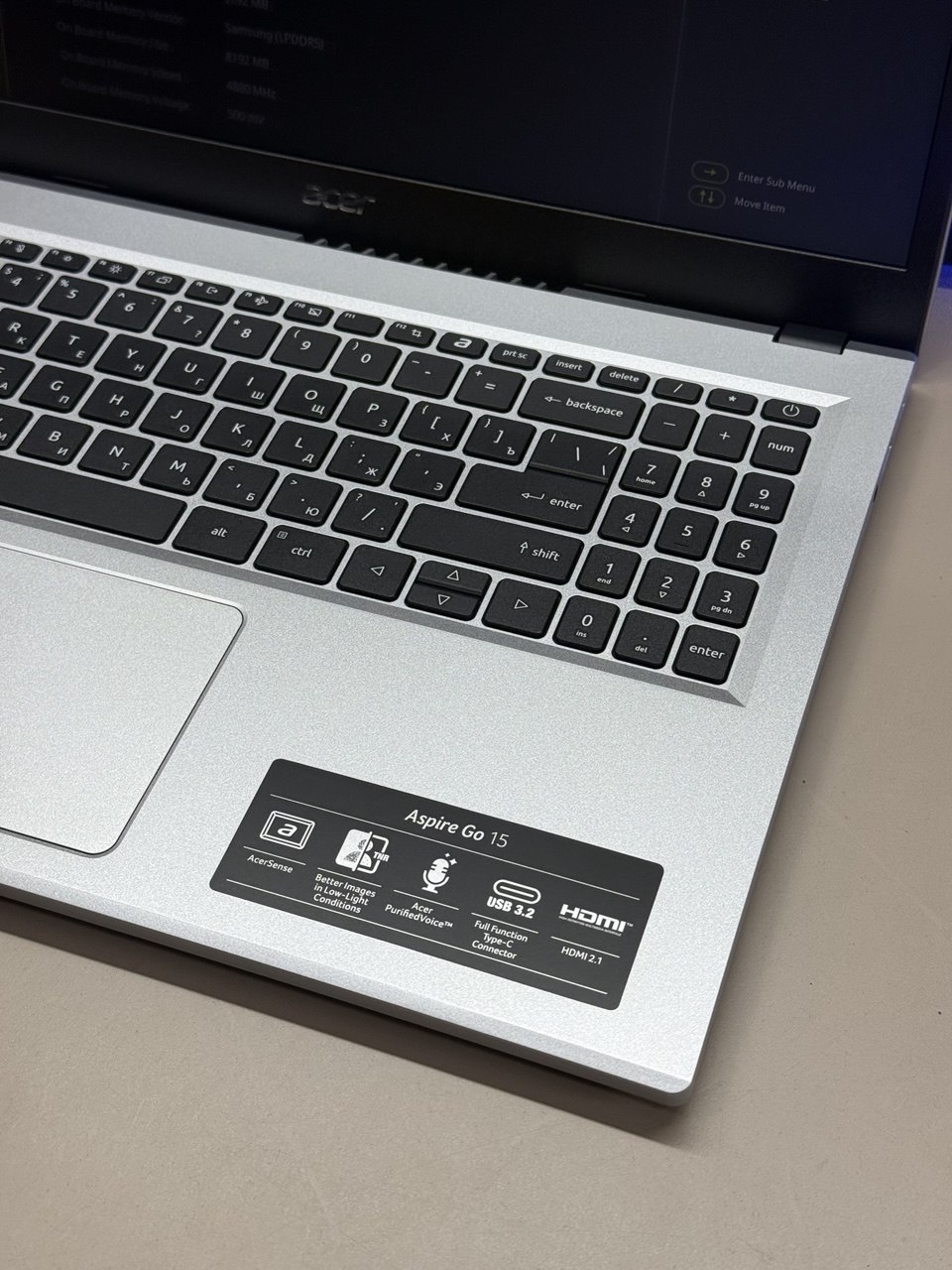 Ноутбук Acer Aspire Go AG15-31P-38DT i3 N305/8Gb/SSD256Gb/15.6"/TN/FHD/noOS/silver