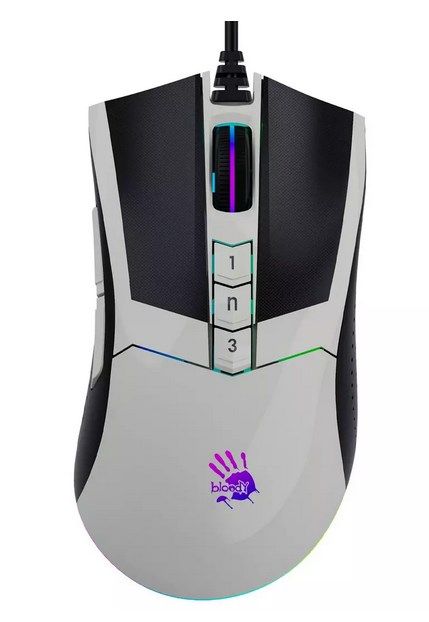 Мышь A4Tech (W90 MAX PANDA) Bloody W90 Max белый/черный оптическая