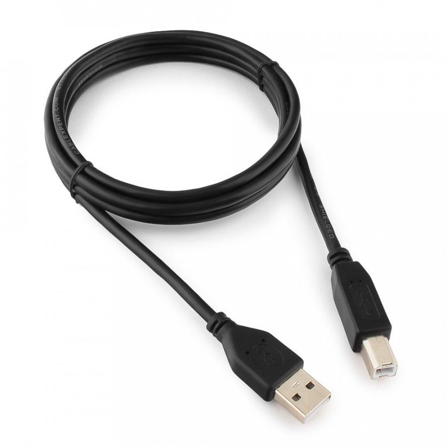 Кабель USB2.0 Pro Cablexpert CCP-USB2-AMBM-6G, AM/BM, 1.8м, экран, серый