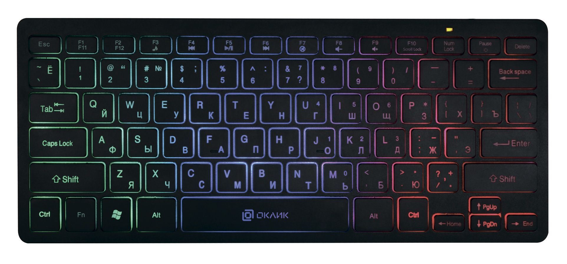 Клавиатура Оклик (1696461) 300S USB slim черный