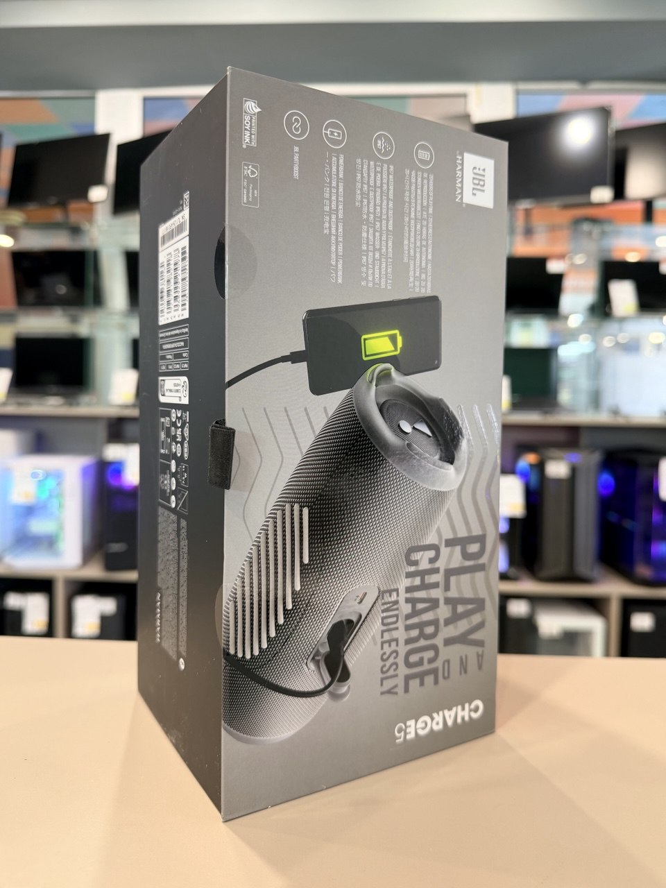 Беспроводная колонка JBL Charge 5 (Gray) (Новая)