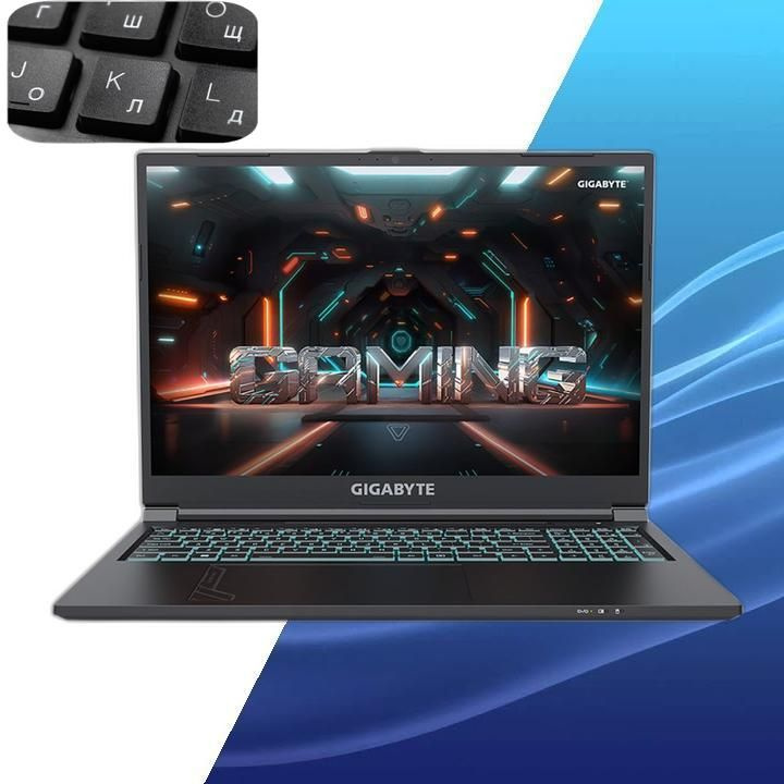 Ноутбук Gigabyte G6 i7 13620H/32Gb/SSD1Tb/RTX4060 8Gb/16"/IPS/FHD+/noOS/black