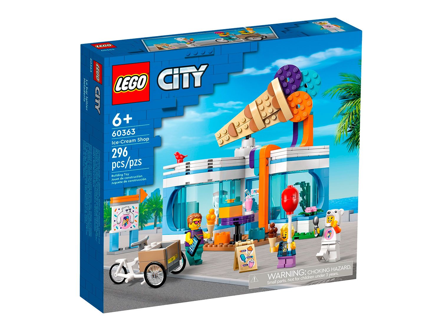 Конструктор Lego City Ice-Cream Shop 296, 6+, 60363