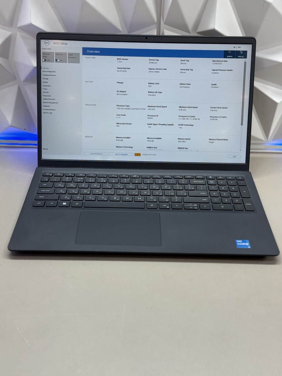 Ноутбук Dell Vostro 3520 i3 1215U/8Gb/SSD512Gb/15.6"/WVA/FHD/LinUb/black