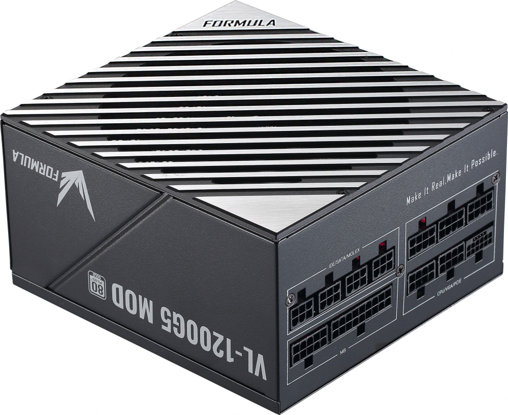 Блок питания Formula ATX 1200W VL-1200G5 MOD Gen.5 80+ gold (20+4pin) APFC 140mm fan lt.blue LED 7xS