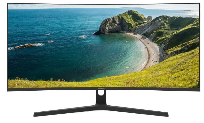Монитор SunWind 34" SM-34QV401 VA WQ чер 1ms HDMI DP 165Hz 300cd Ex Cur