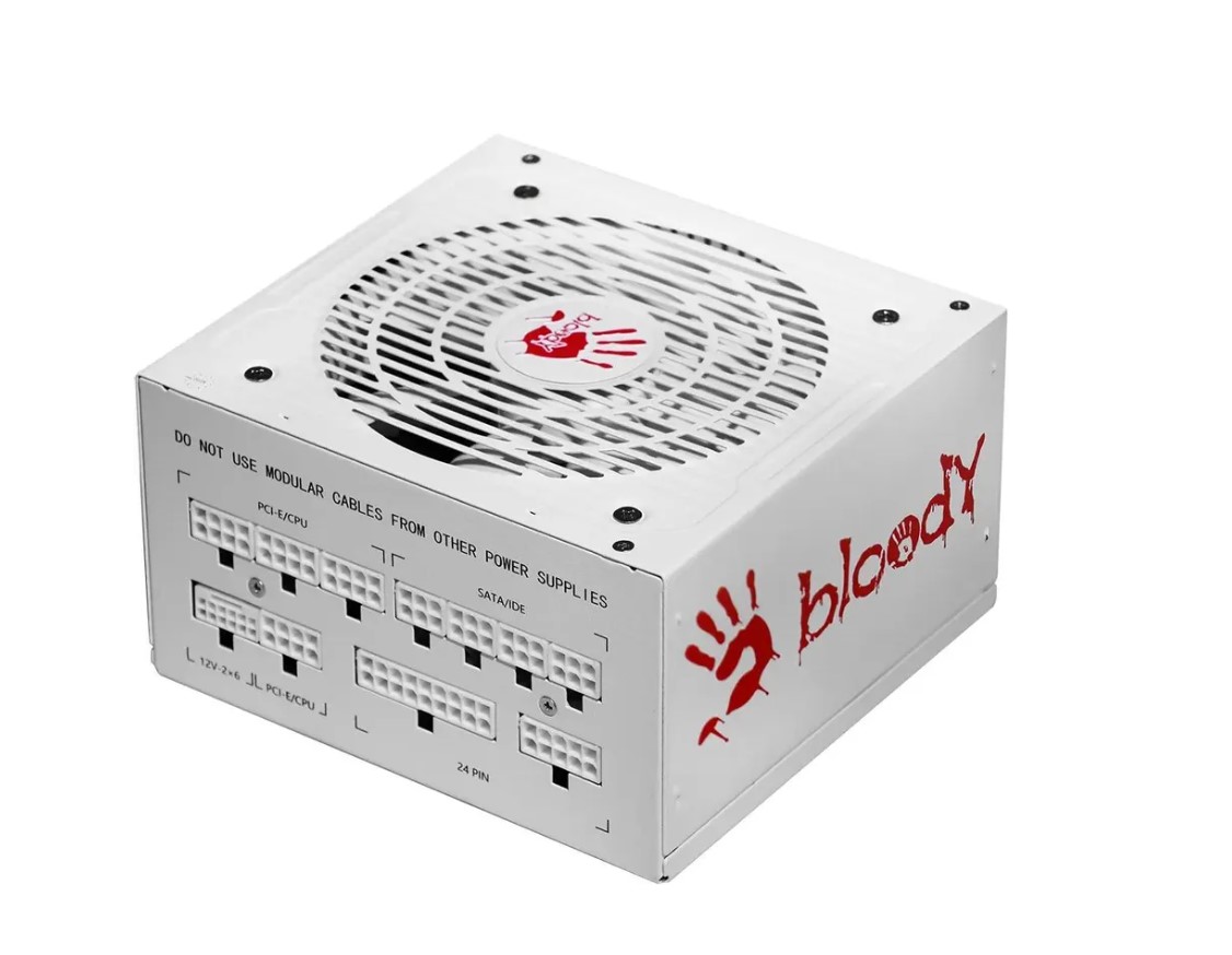 Блок питания Bloody ATX 750W BD-PS750G 80+ gold (20+4pin) APFC 120mm fan 6xSATA Cab Manag RTL